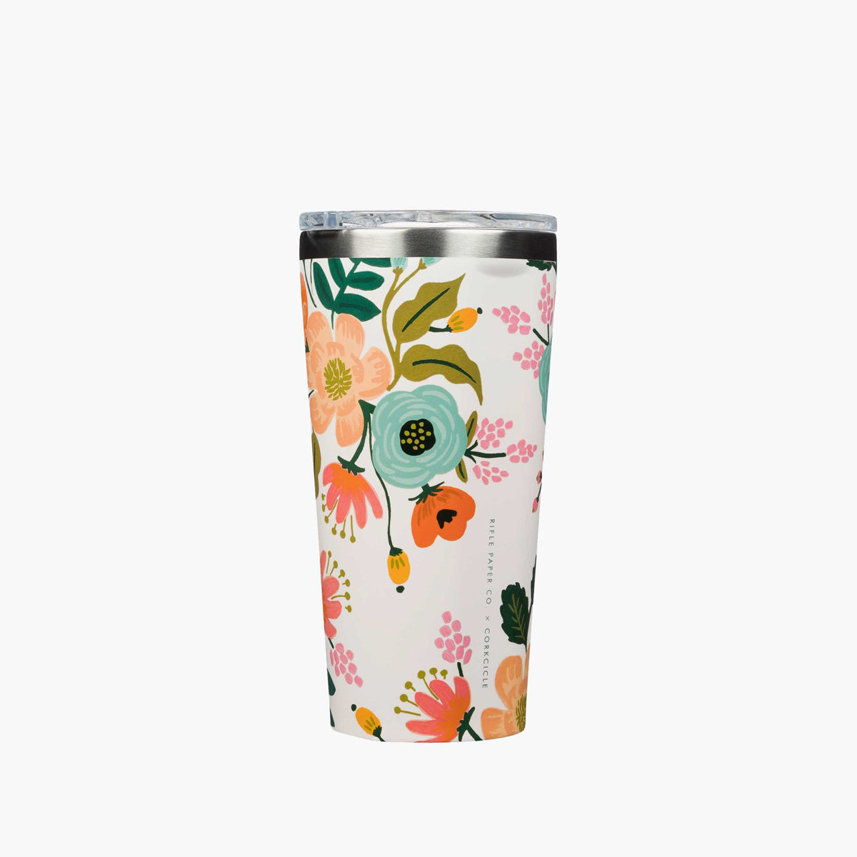 Corkcicle Stemless - Rifle Paper Co. - Cream Lively Floral - 12oz.